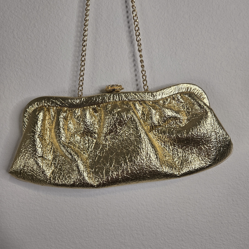 Vintage 1960's Gold Chain Clutch